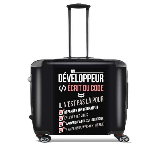  Un developpeur ecrit du code Stop para Ruedas cabina bolsa de equipaje maleta trolley 17" laptop