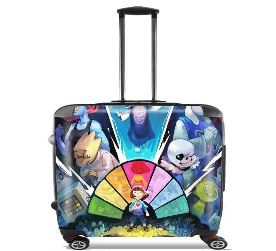  Undertale Art para Ruedas cabina bolsa de equipaje maleta trolley 17" laptop