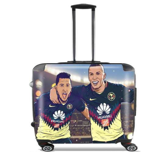  Uribe y Cecilio America para Ruedas cabina bolsa de equipaje maleta trolley 17" laptop