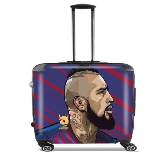  Vidal Chilean Midfielder para Ruedas cabina bolsa de equipaje maleta trolley 17" laptop