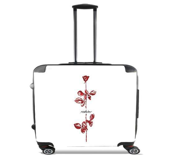  Violator Pink Flowers para Ruedas cabina bolsa de equipaje maleta trolley 17" laptop
