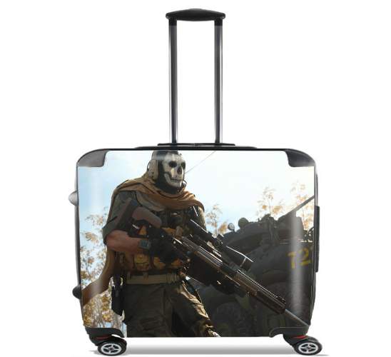  Warzone Ghost Art para Ruedas cabina bolsa de equipaje maleta trolley 17" laptop