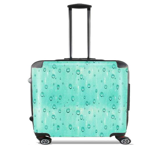  Water Drops Pattern para Ruedas cabina bolsa de equipaje maleta trolley 17" laptop