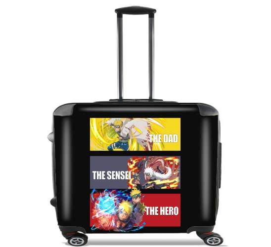  Way Of Ninja Uzumaki Path para Ruedas cabina bolsa de equipaje maleta trolley 17" laptop
