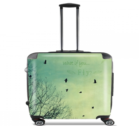  What if You Fly? para Ruedas cabina bolsa de equipaje maleta trolley 17" laptop