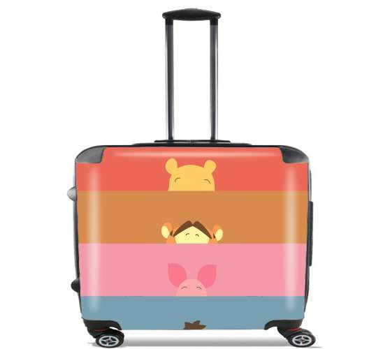  Winnie the pooh team para Ruedas cabina bolsa de equipaje maleta trolley 17" laptop