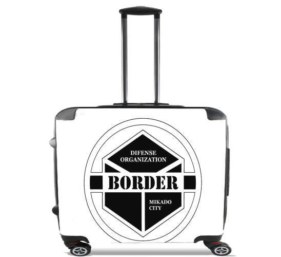 World trigger Border organization para Ruedas cabina bolsa de equipaje maleta trolley 17" laptop