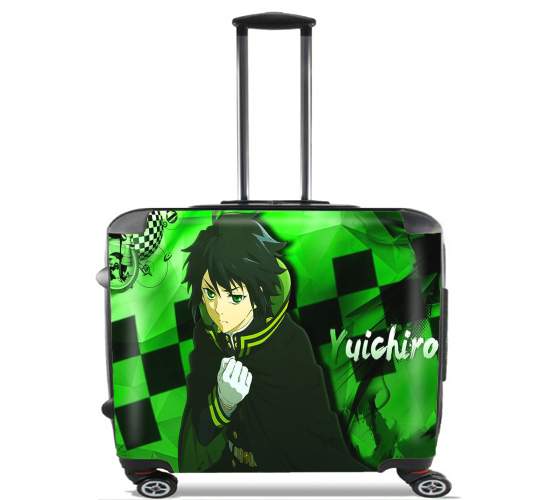  yuichiro green para Ruedas cabina bolsa de equipaje maleta trolley 17" laptop