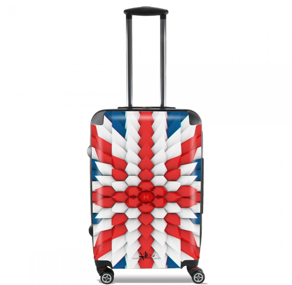  3D Poly Union Jack London flag para Tamaño de cabina maleta