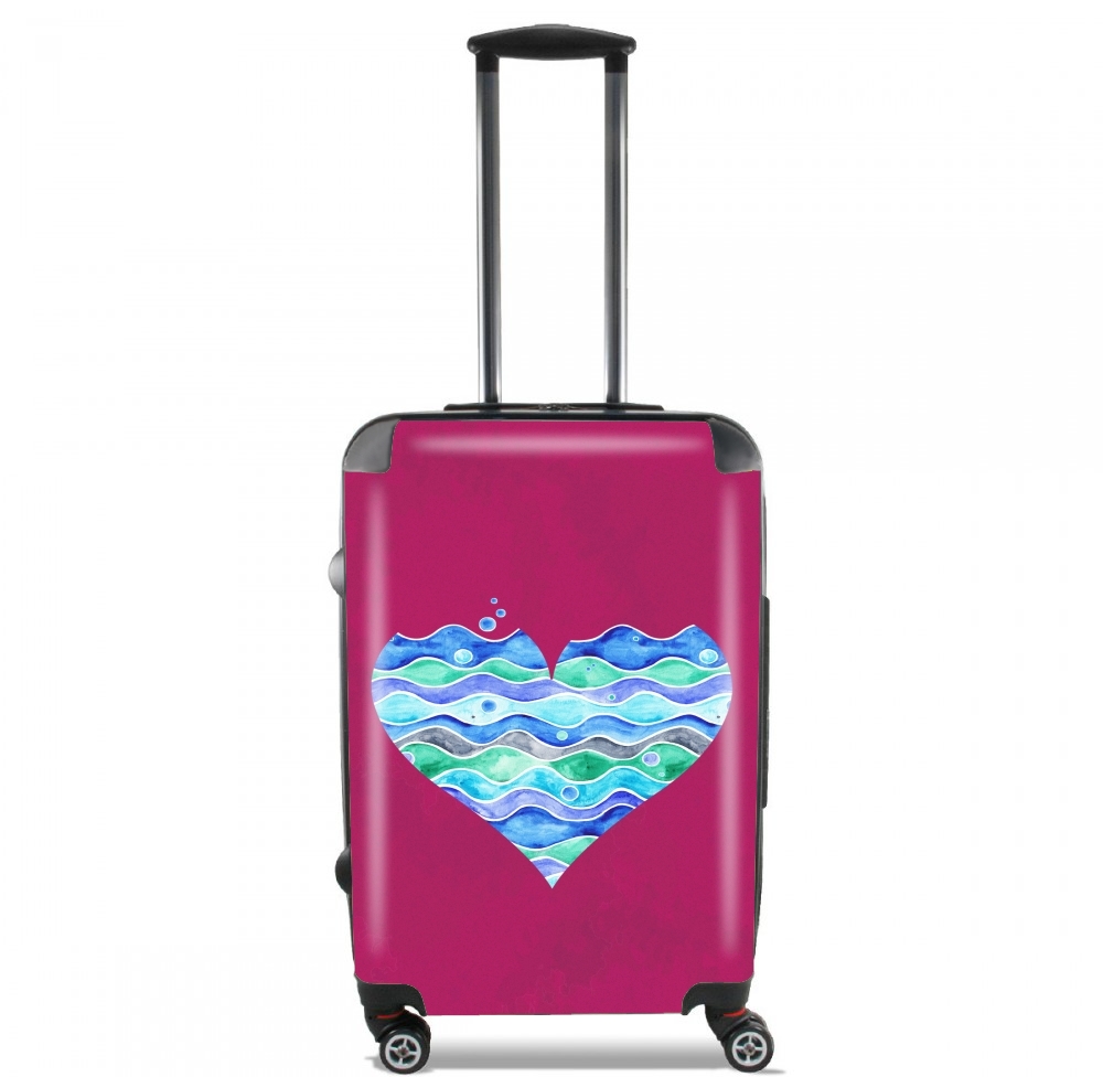 A sea of Love (purple) para Tamaño de cabina maleta