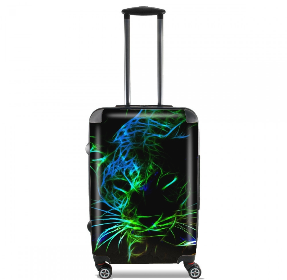  Abstract neon Leopard para Tamaño de cabina maleta
