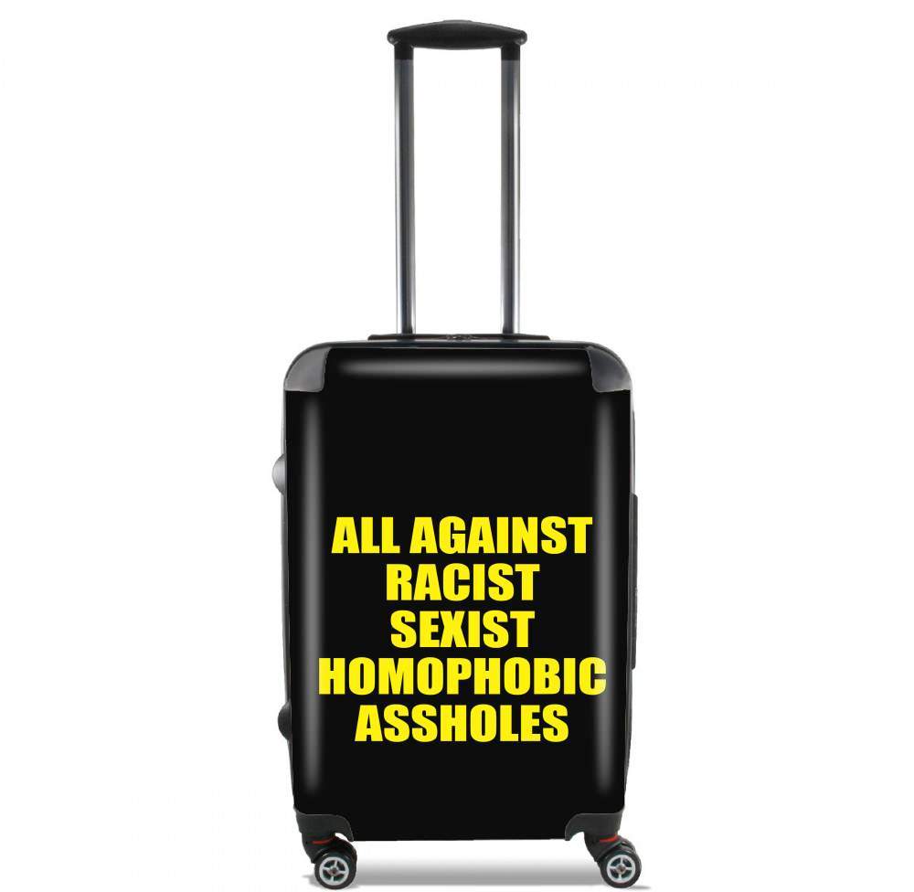  All against racist Sexist Homophobic Assholes para Tamaño de cabina maleta