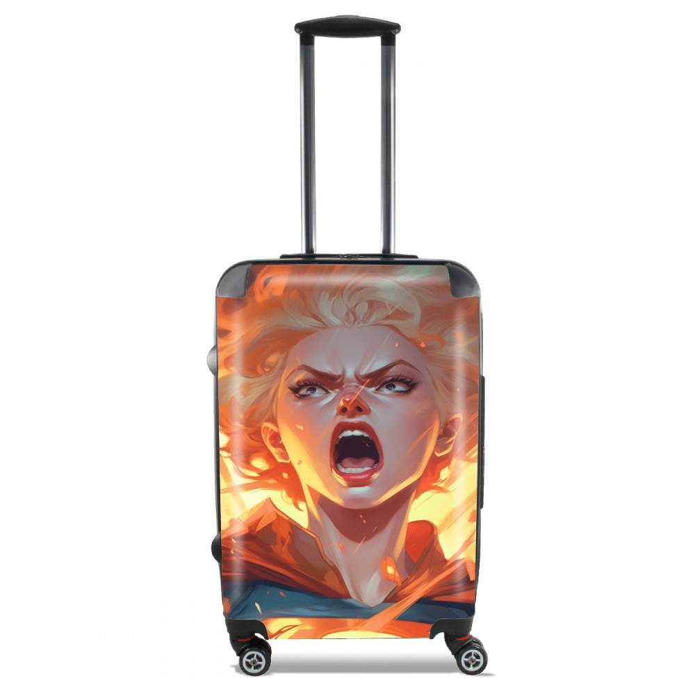  Angry Girl para Tamaño de cabina maleta