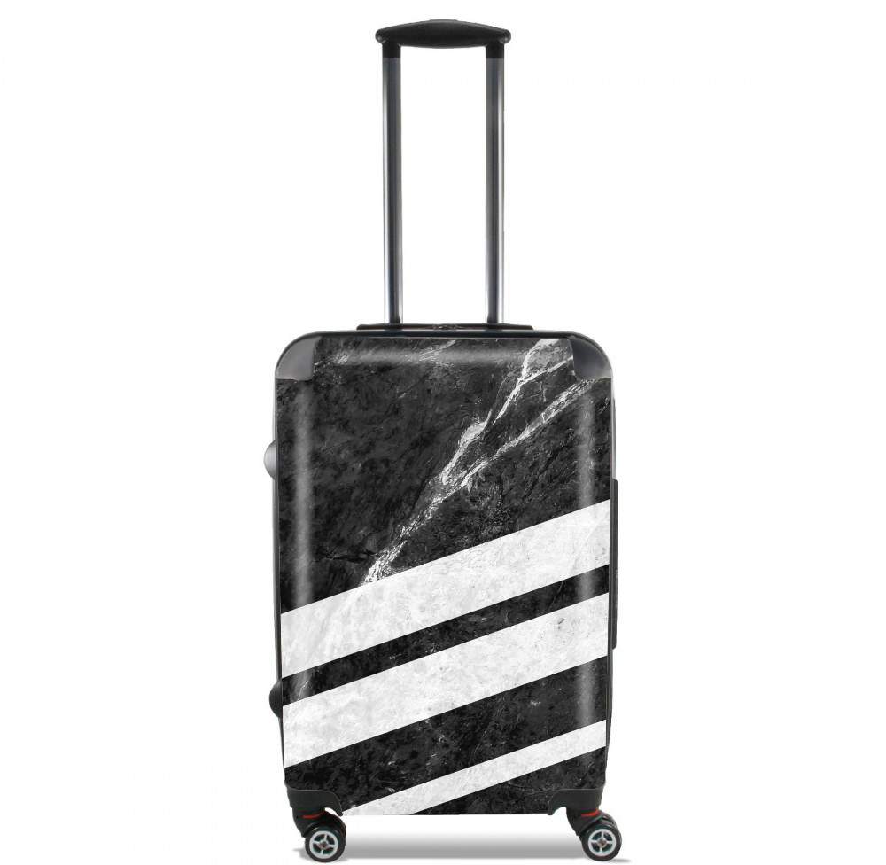  Black Striped Marble para Tamaño de cabina maleta