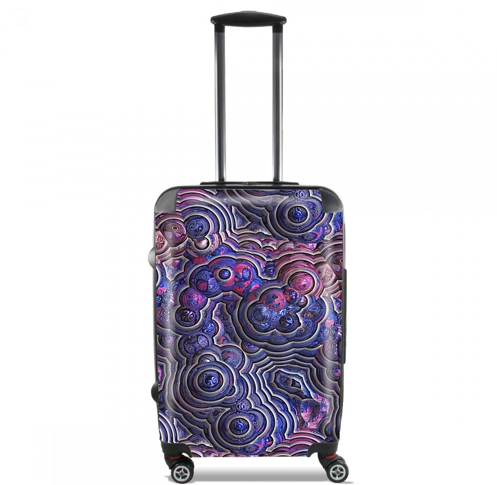  Blue pink bubble cells pattern para Tamaño de cabina maleta