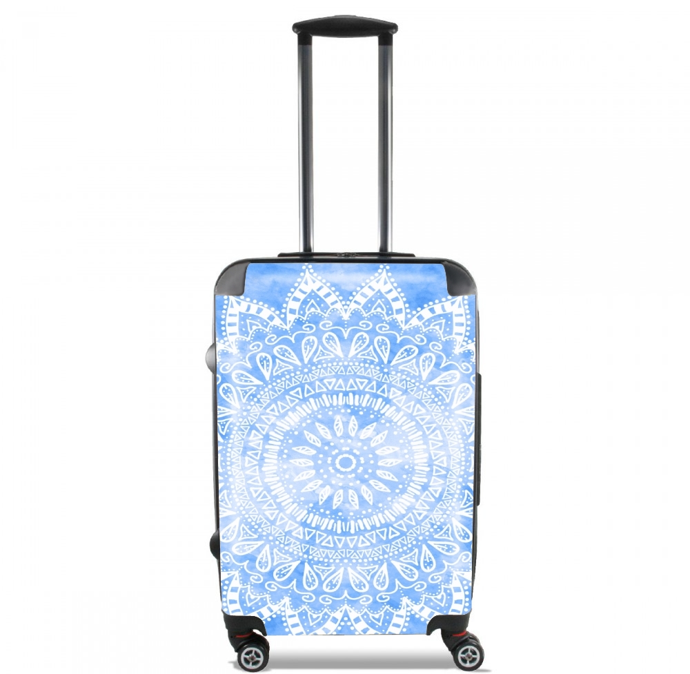  Bohemian Flower Mandala in Blue para Tamaño de cabina maleta