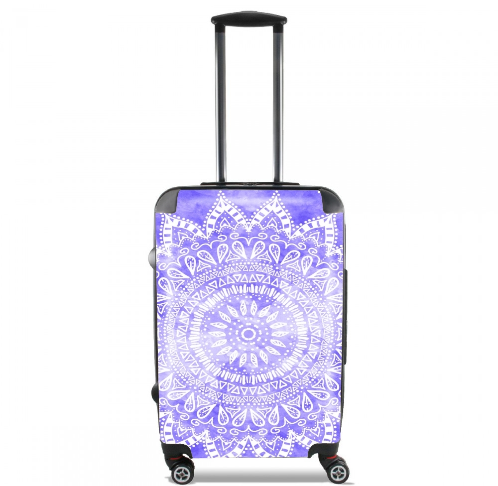  Bohemian Flower Mandala in purple para Tamaño de cabina maleta