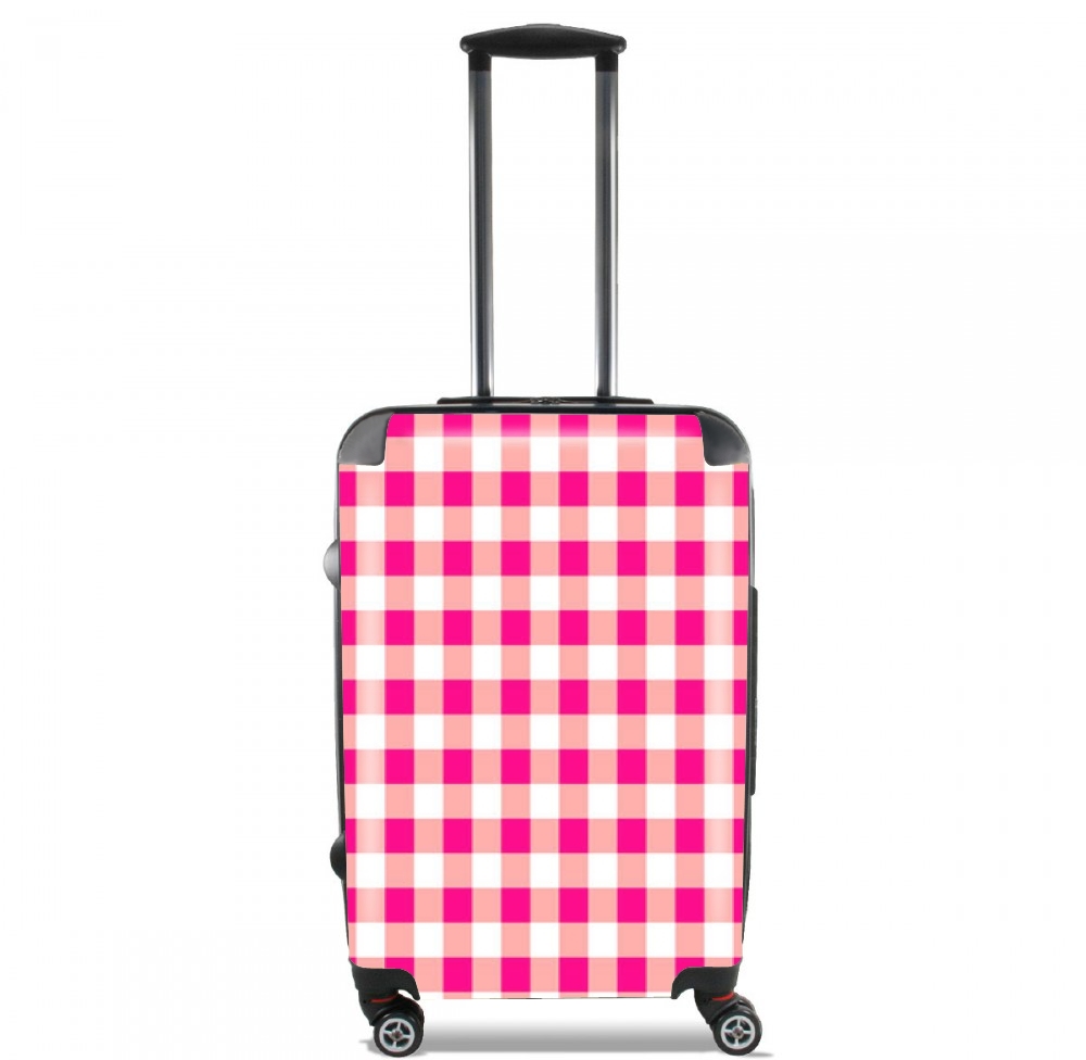  Pink Square Vichy para Tamaño de cabina maleta