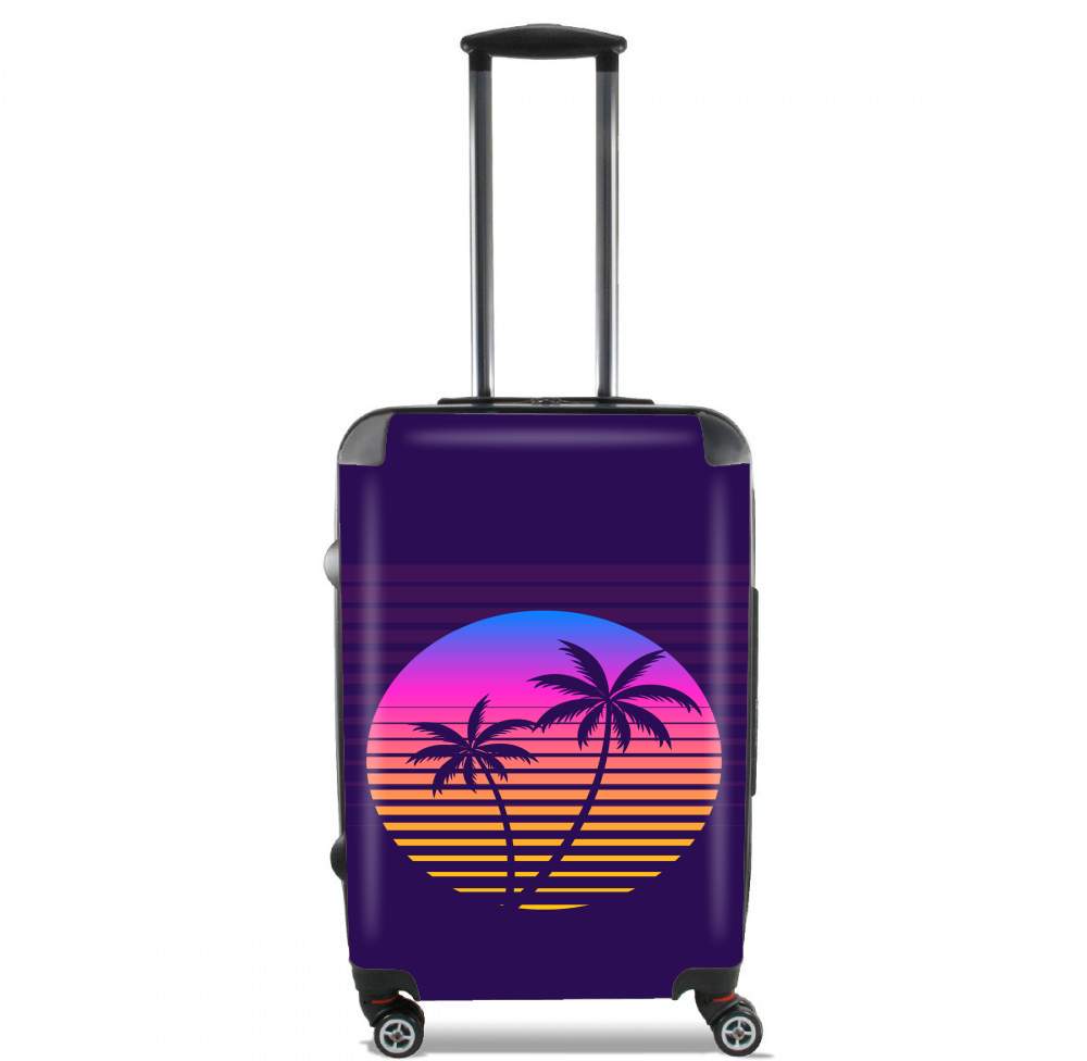  Classic retro 80s style tropical sunset para Tamaño de cabina maleta