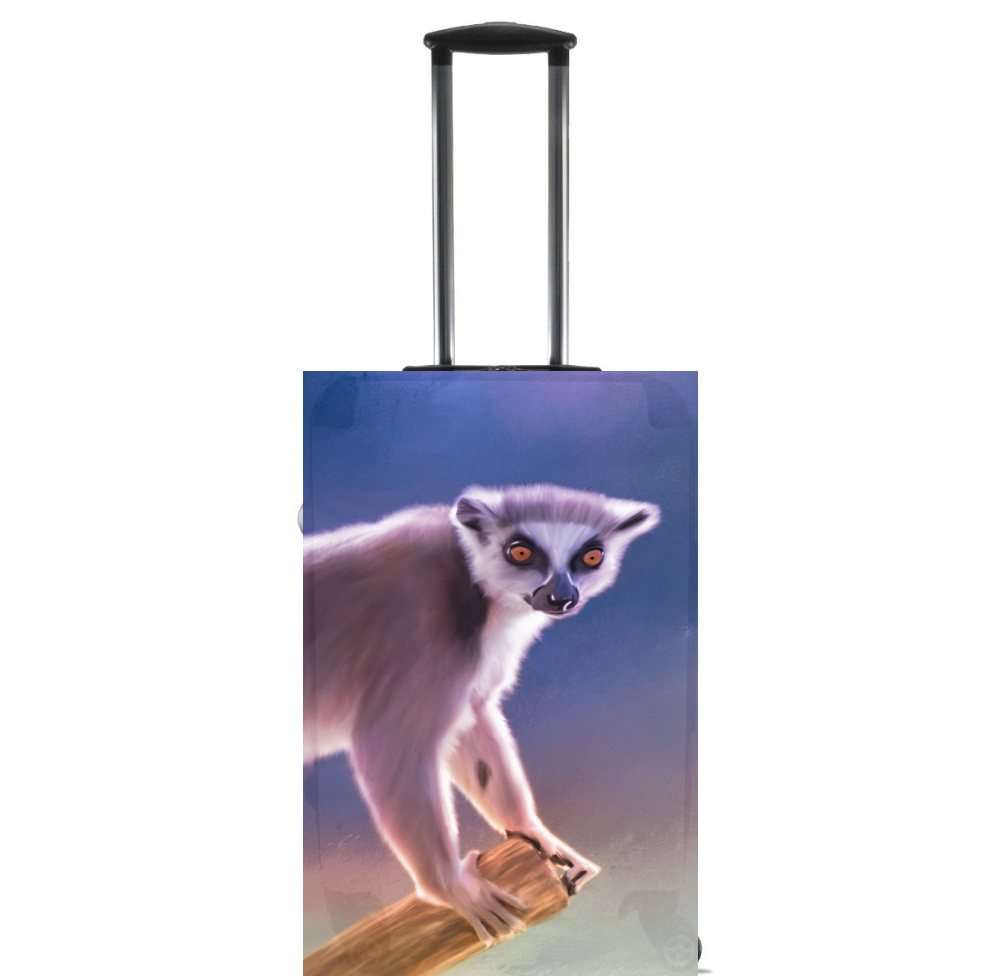  Cute painted Ring-tailed lemur para Tamaño de cabina maleta