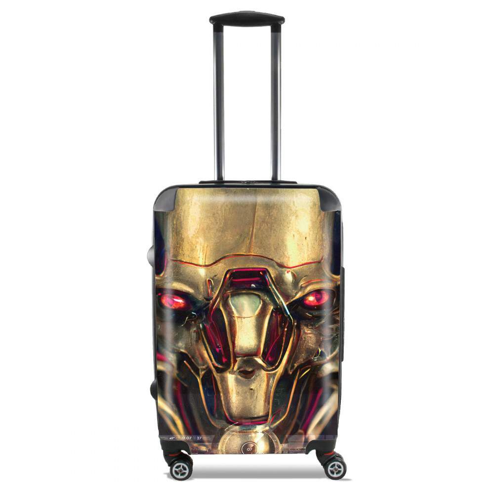  Cyborg head para Tamaño de cabina maleta