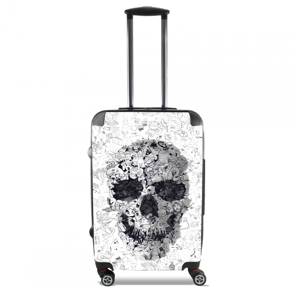  Doodle Skull para Tamaño de cabina maleta