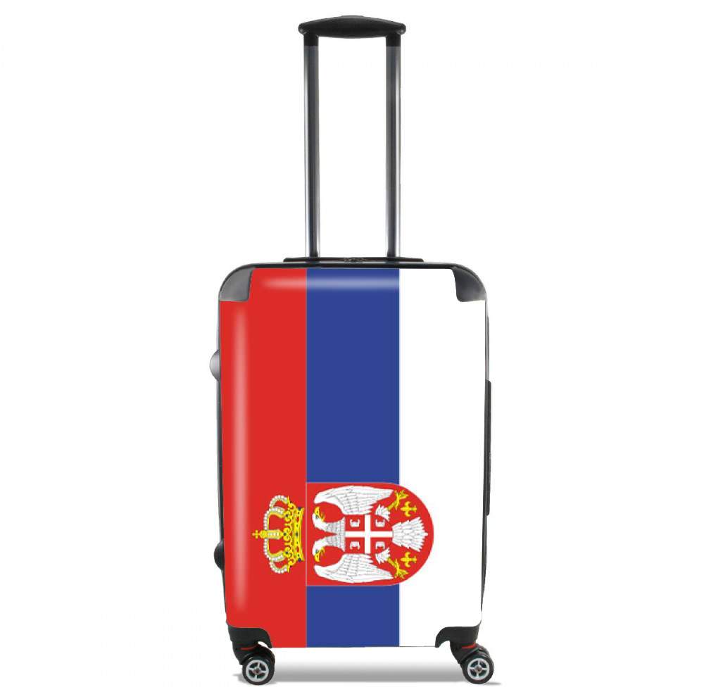  bandera de Serbia para Tamaño de cabina maleta