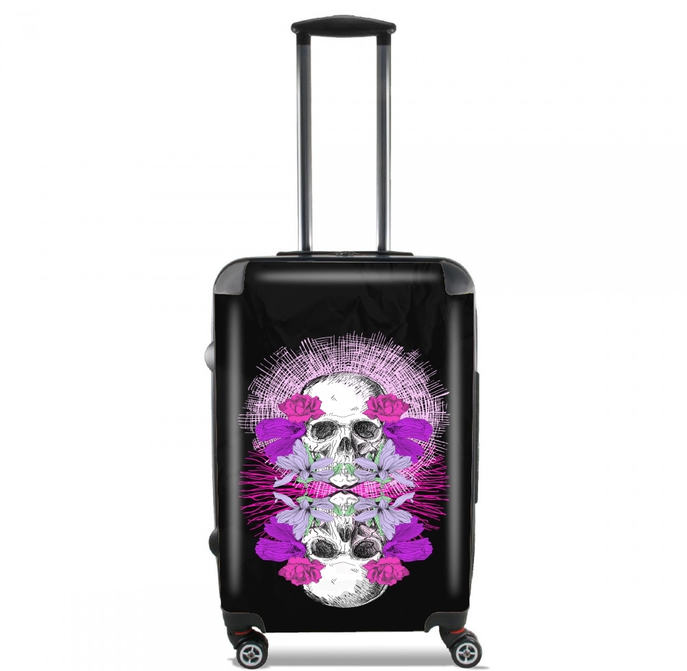  Flowers Skull para Tamaño de cabina maleta