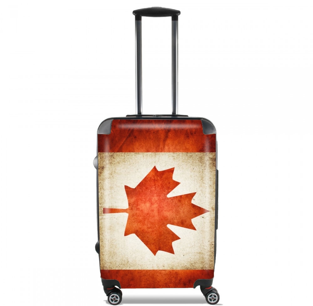  Canadian Flag Vintage para Tamaño de cabina maleta