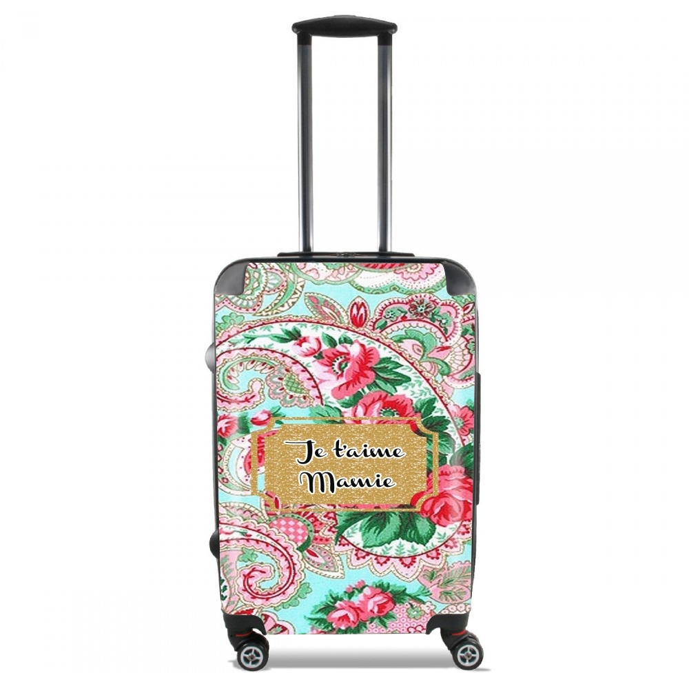  Floral Old Tissue - Je t'aime Mamie para Tamaño de cabina maleta