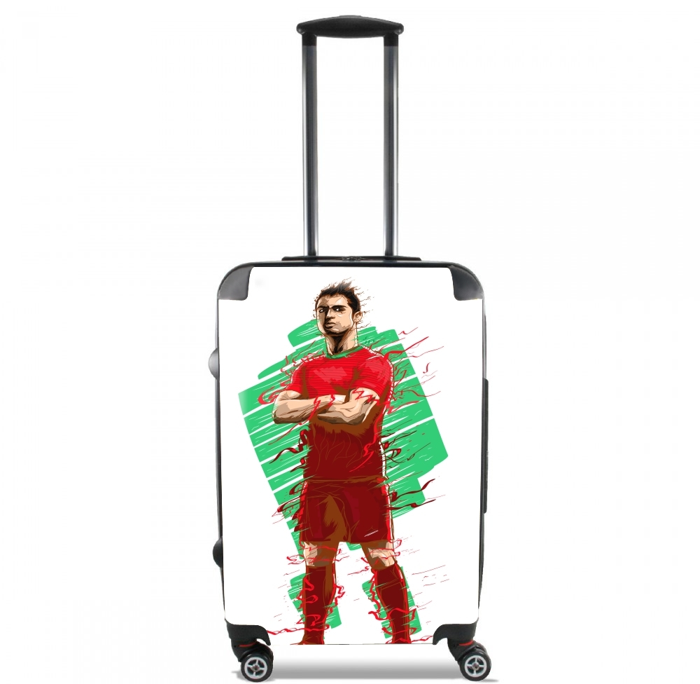  Football Legends: Cristiano Ronaldo - Portugal para Tamaño de cabina maleta