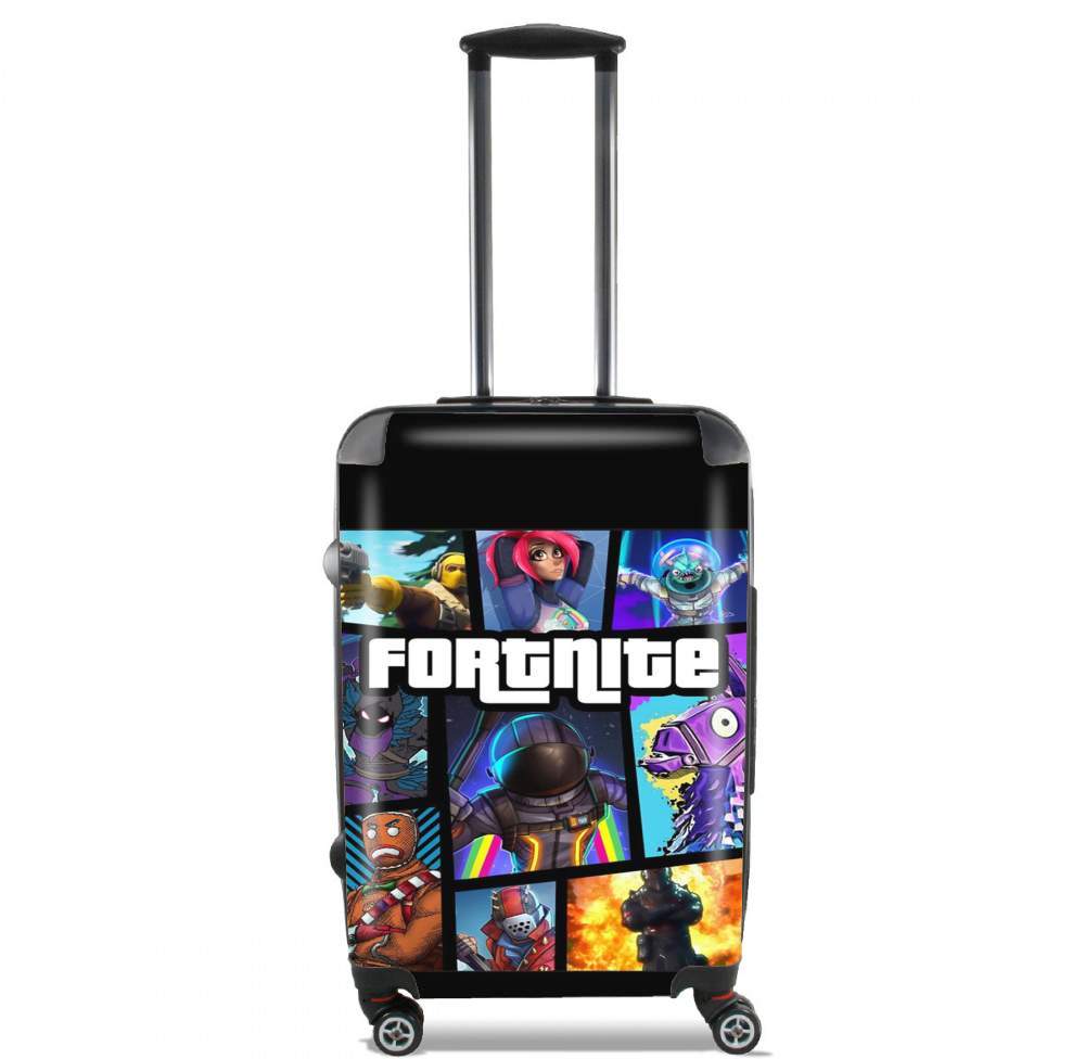  Fortnite - Battle Royale Art Feat GTA para Tamaño de cabina maleta