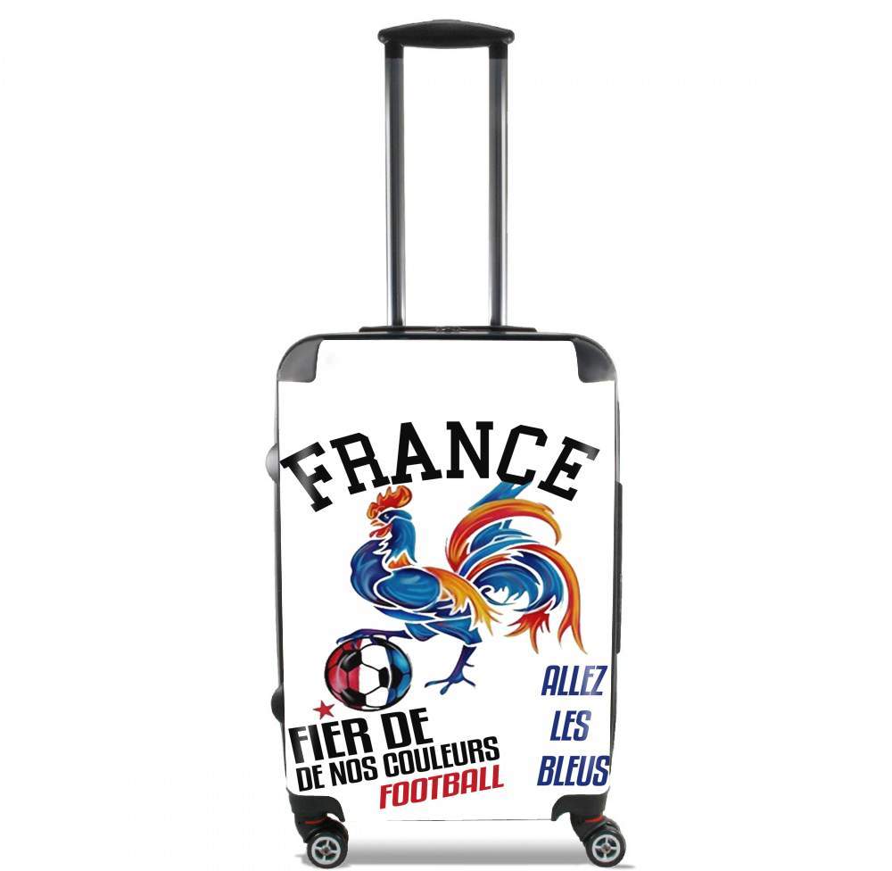  France Football Coq Sportif Fier de nos couleurs Allez les bleus para Tamaño de cabina maleta