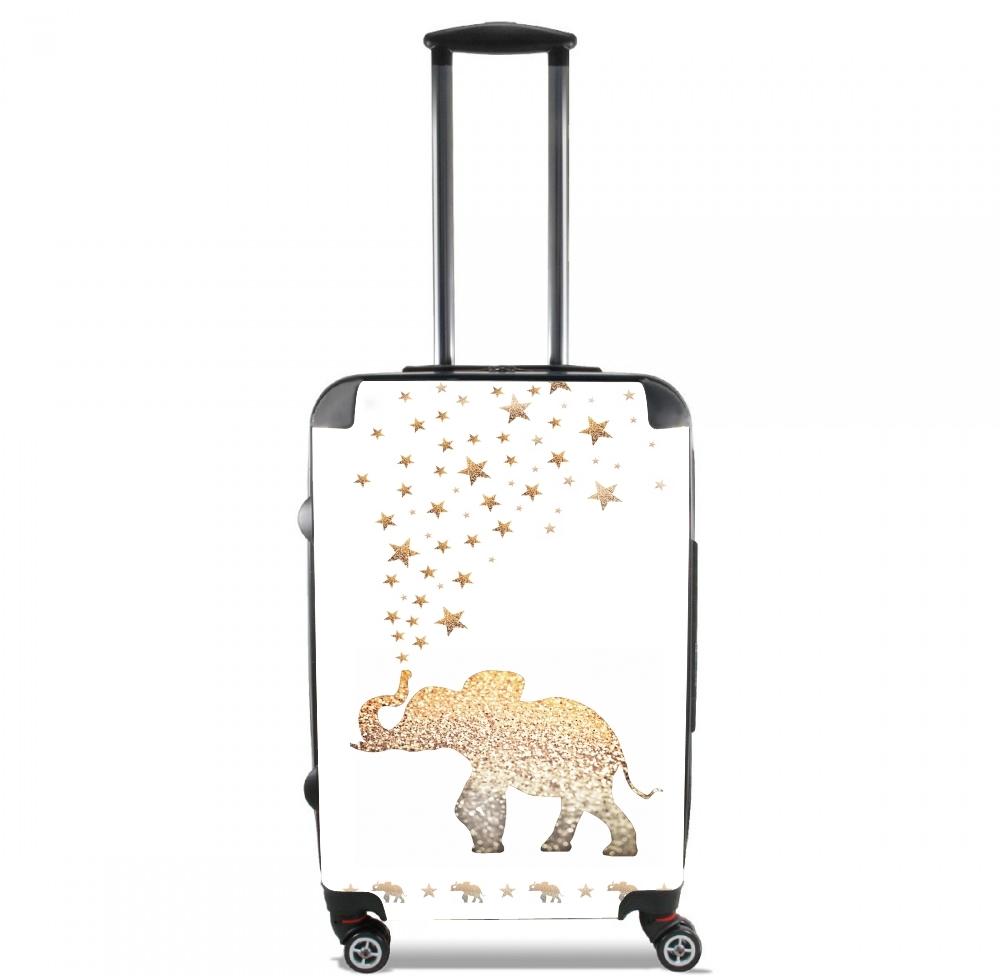  Gatsby Gold Glitter Elephant para Tamaño de cabina maleta