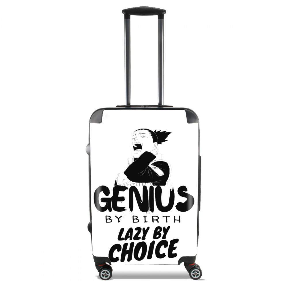  Genius by birth Lazy by Choice Shikamaru tribute para Tamaño de cabina maleta