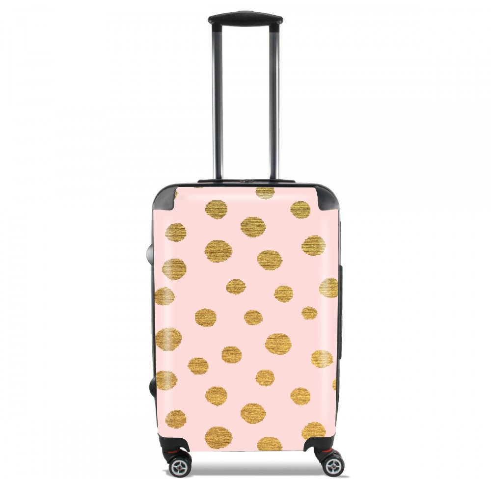  Golden Dots And Pink para Tamaño de cabina maleta