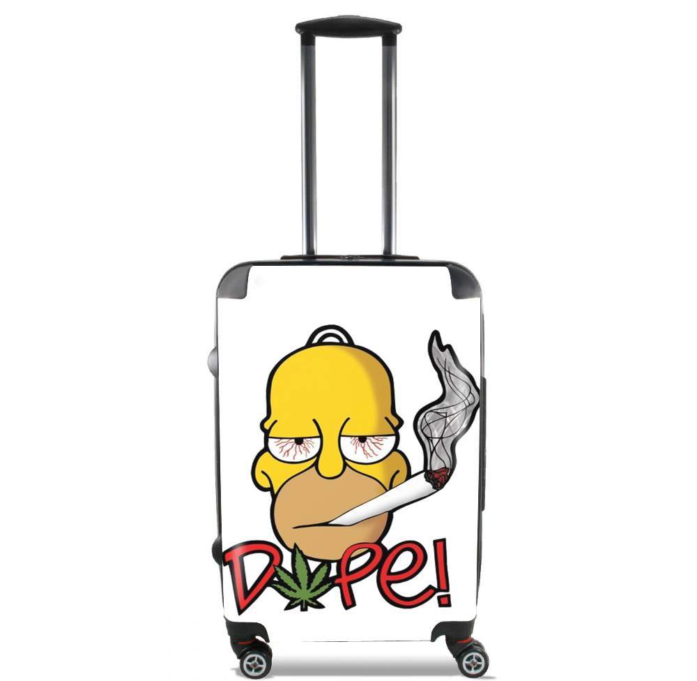  Homer Dope Weed Smoking Cannabis para Tamaño de cabina maleta