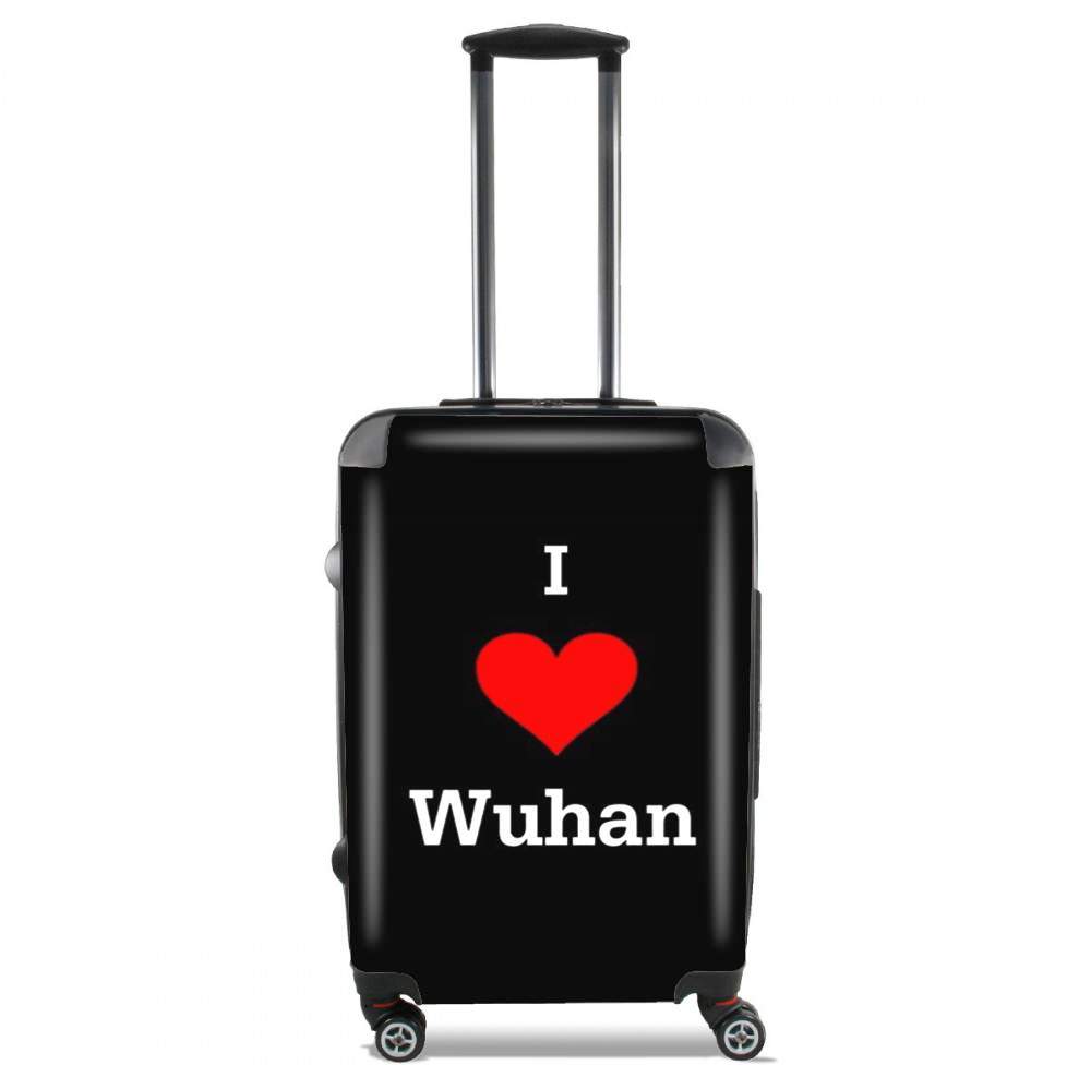  I love Wuhan Coronavirus para Tamaño de cabina maleta
