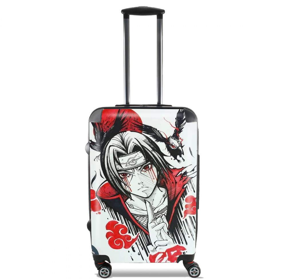  Itachi Blood Eyes Raven Akatsuki para Tamaño de cabina maleta