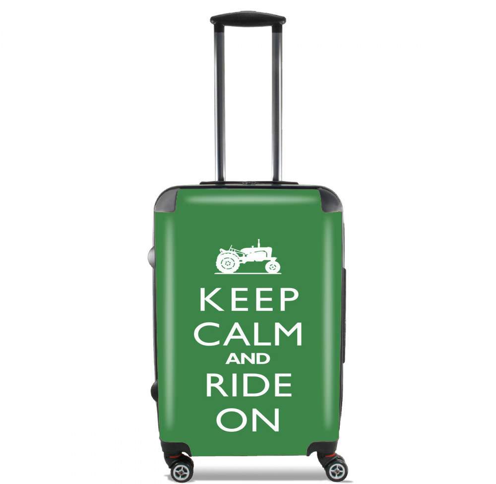  Keep Calm And ride on Tractor para Tamaño de cabina maleta