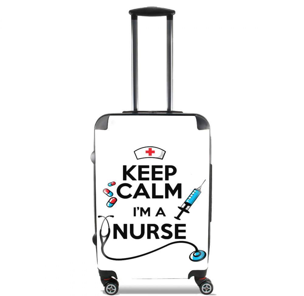  Keep calm I am a nurse para Tamaño de cabina maleta