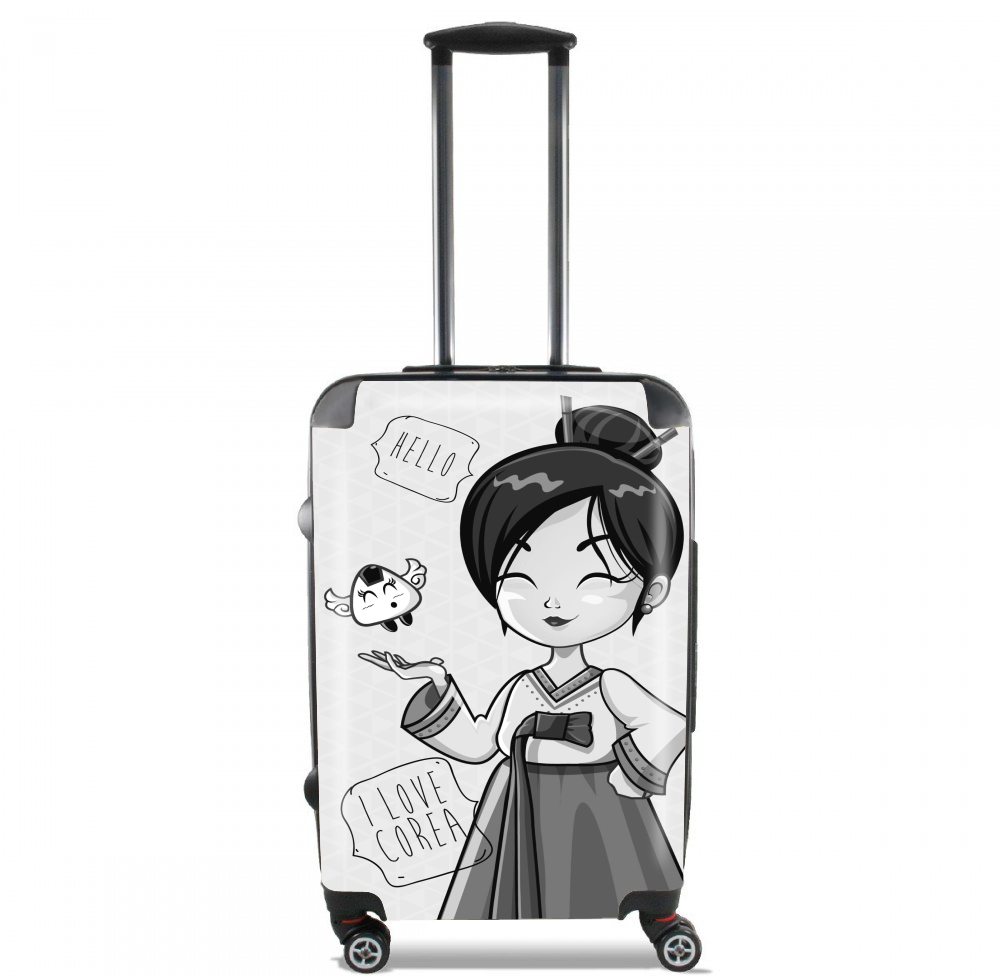  Korean girl para Tamaño de cabina maleta