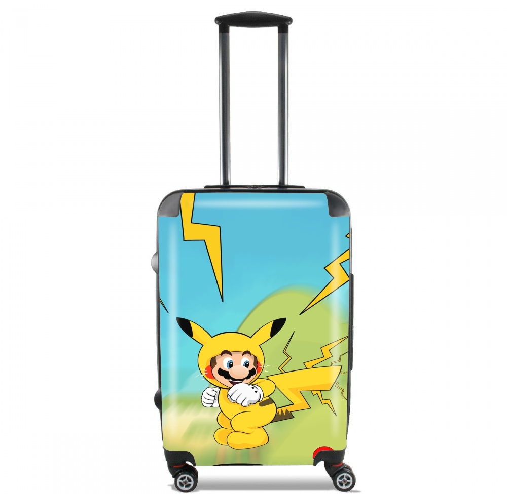  Mario mashup Pikachu Impact-hoo! para Tamaño de cabina maleta