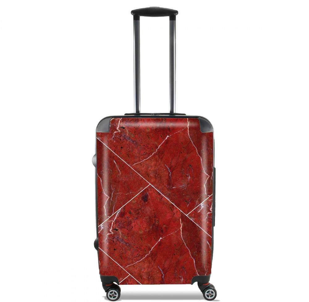  Minimal Marble Red para Tamaño de cabina maleta