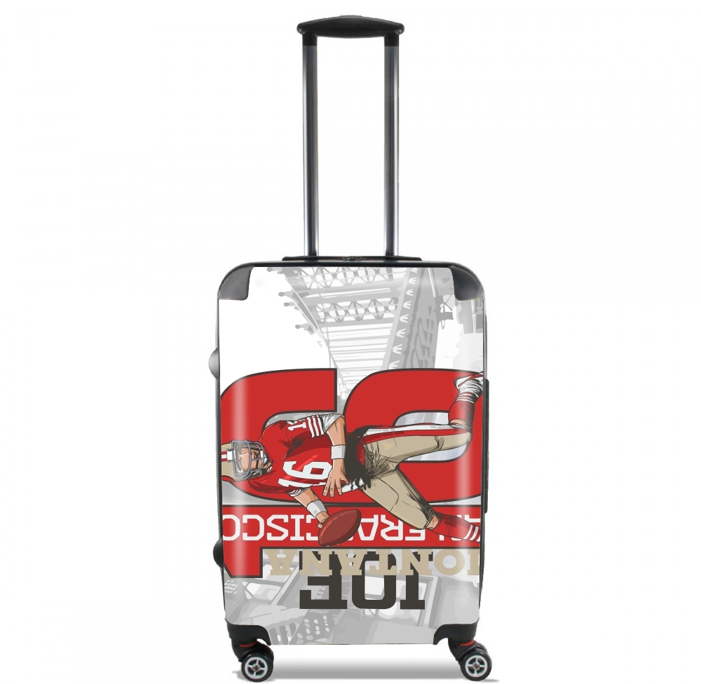  NFL Legends: Joe Montana 49ers para Tamaño de cabina maleta