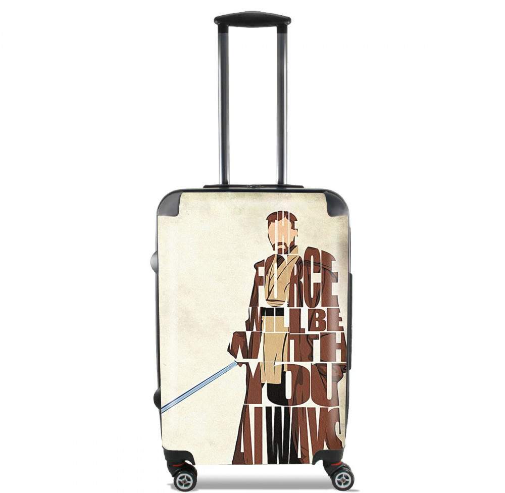  Obi Wan Kenobi Tipography Art para Tamaño de cabina maleta