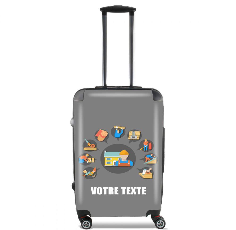  Roofer Logo custom text para Tamaño de cabina maleta