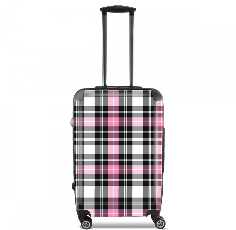  Pink Plaid para Tamaño de cabina maleta
