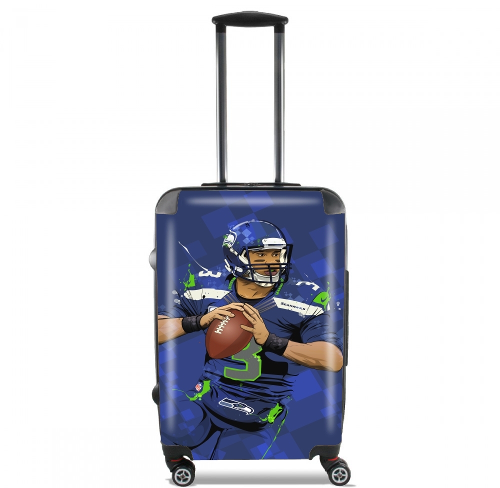  Seattle Seahawks: QB 3 - Russell Wilson para Tamaño de cabina maleta
