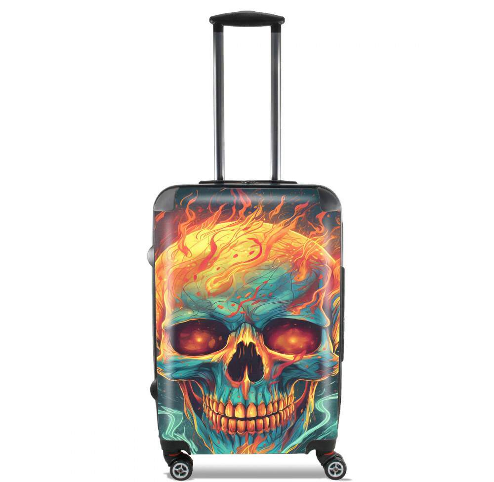  Skull Orange para Tamaño de cabina maleta